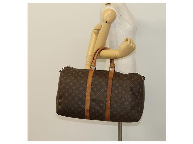 LOUIS VUITTON Borsa Boston Monogram Keepall 45 M41428 LV Auth 138602 Monogramma - vista 22