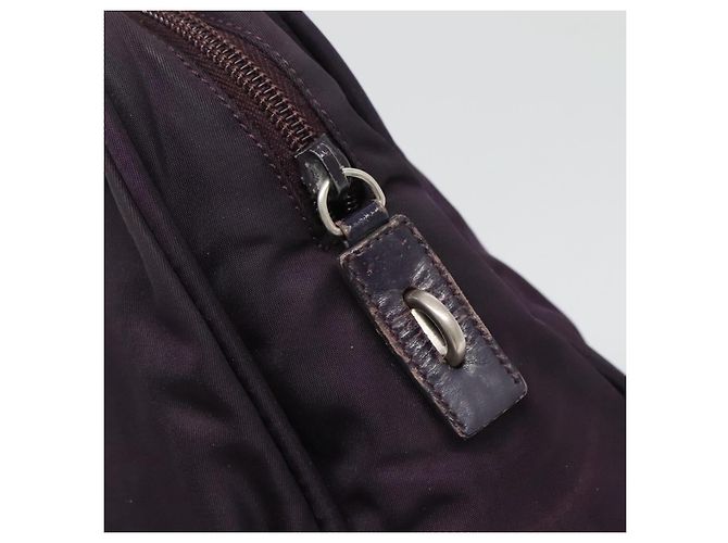 PRADA Borsa a mano in nylon viola argento Auth ki5886 Porpora - vista 10