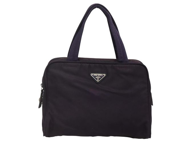 PRADA Borsa a mano in nylon viola argento Auth ki5886 Porpora - vista 13