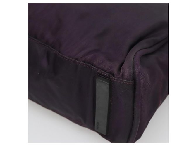 PRADA Borsa a mano in nylon viola argento Auth ki5886 Porpora - vista 15