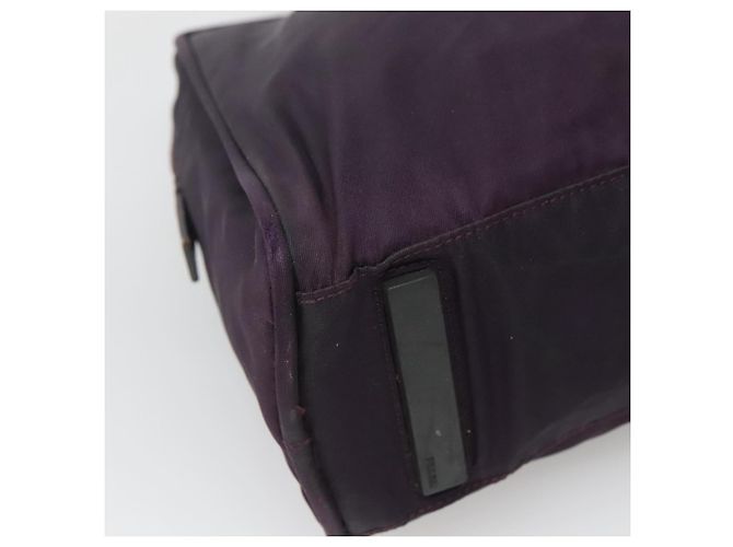 PRADA Borsa a mano in nylon viola argento Auth ki5886 Porpora - vista 16