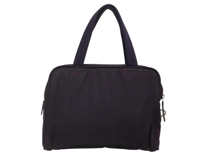 PRADA Borsa a mano in nylon viola argento Auth ki5886 Porpora - vista 2