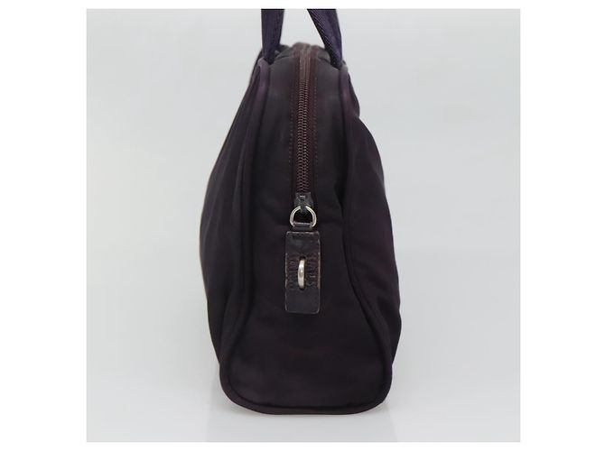 PRADA Borsa a mano in nylon viola argento Auth ki5886 Porpora - vista 3