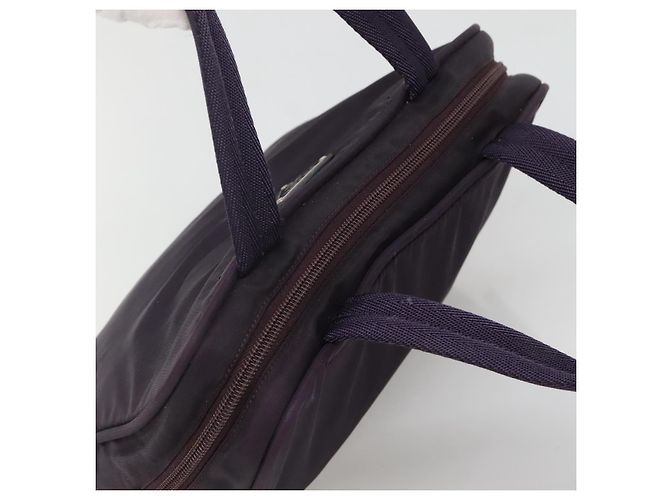 PRADA Borsa a mano in nylon viola argento Auth ki5886 Porpora - vista 6