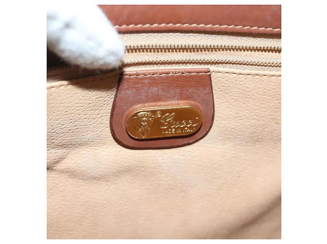 Gucci Borsa a mano Micro GG Supreme in PVC beige e oro 000 46 4857 Auth th6300 D'oro - vista 19