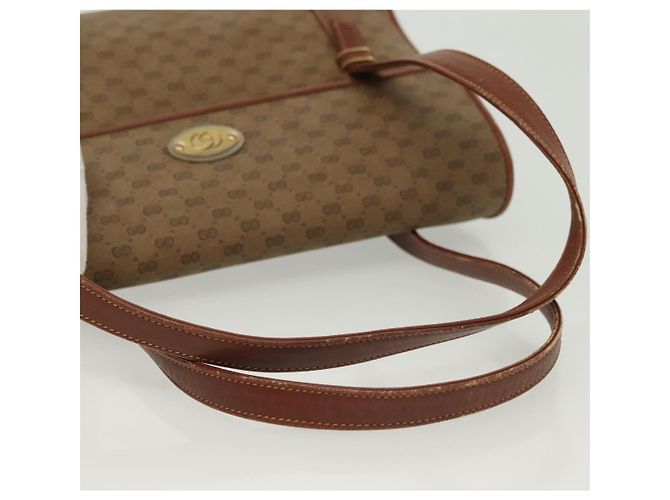 Gucci Borsa a mano Micro GG Supreme in PVC beige e oro 000 46 4857 Auth th6300 D'oro - vista 7