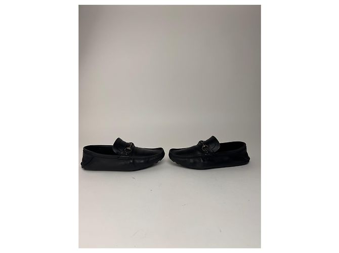 Mocassini in pelle Horsebit vintage Gucci neri EU41 per uomo Nero - vista 12