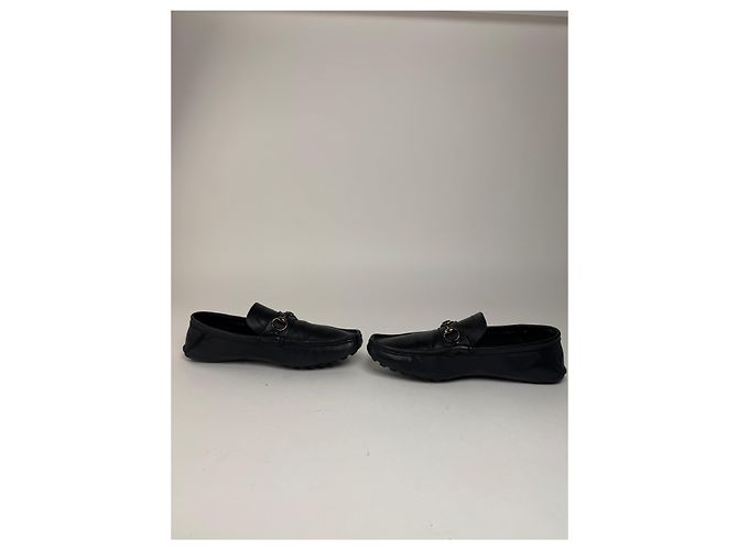 Mocassini in pelle Horsebit vintage Gucci neri EU41 per uomo Nero - vista 6