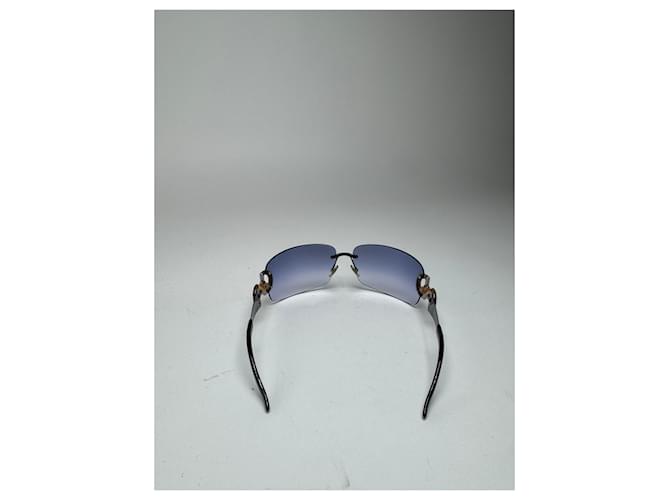 Bamboo Occhiali da sole Gucci Vintage in bambù Nero - vista 4