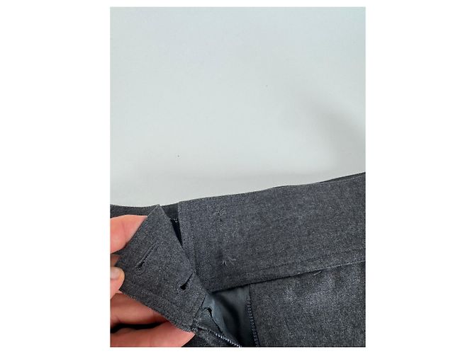Vintage Chanel Wollrock grau 36/S Anthrazitgrau - Ansicht 10