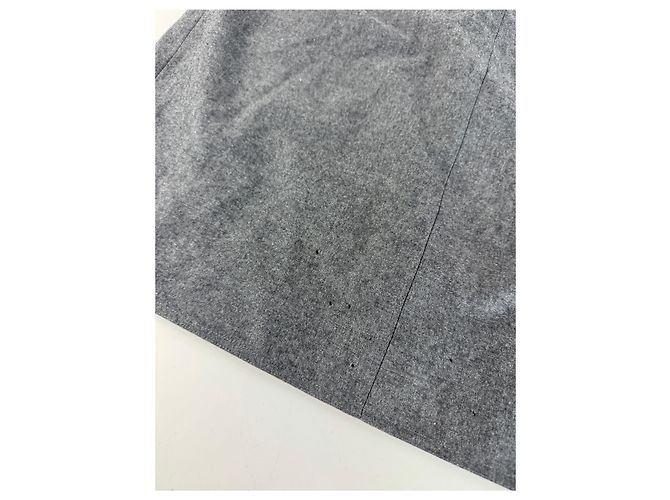 Vintage Chanel Wollrock grau 36/S Anthrazitgrau - Ansicht 9