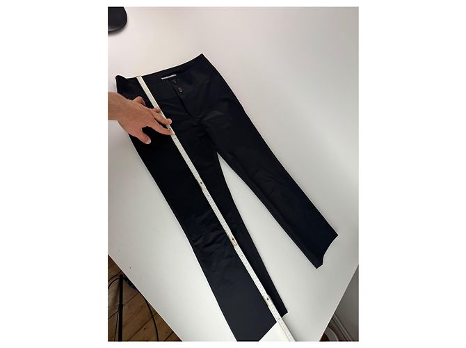 Vintage Issey Miyake Polyesterhose schwarz S Marineblau - Ansicht 3