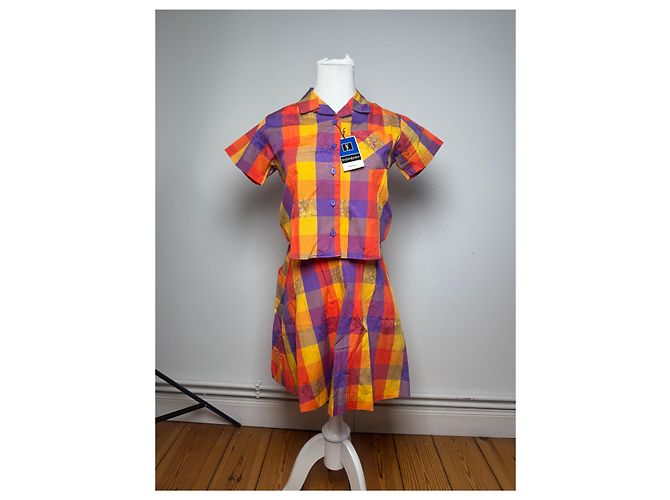 Vintage Yves Saint Laurent Karierter Twin Set Mehrfarben - Ansicht 13