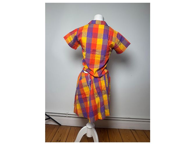 Vintage Yves Saint Laurent Karierter Twin Set Mehrfarben - Ansicht 14