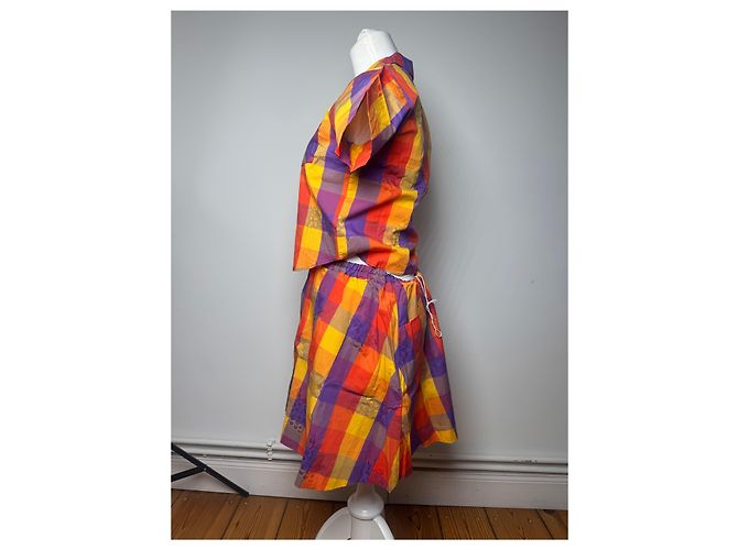 Vintage Yves Saint Laurent Karierter Twin Set Mehrfarben - Ansicht 2