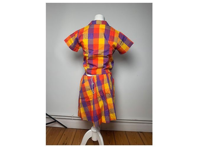Vintage Yves Saint Laurent Karierter Twin Set Mehrfarben - Ansicht 3