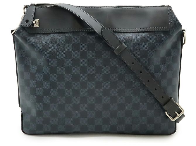 Borsa a Spalla Greenwich Damier Cobalt di Louis Vuitton Nero Blu navy - vista 2