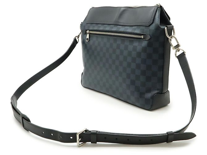 Borsa a Spalla Greenwich Damier Cobalt di Louis Vuitton Nero Blu navy - vista 3