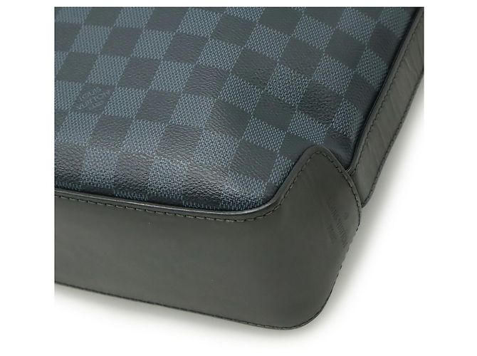 Borsa a Spalla Greenwich Damier Cobalt di Louis Vuitton Nero Blu navy - vista 4