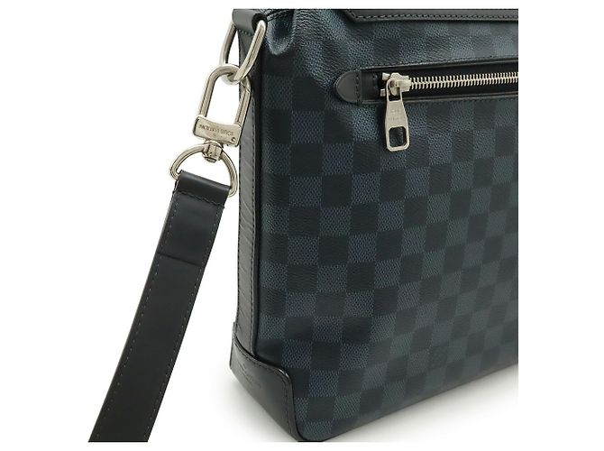 Borsa a Spalla Greenwich Damier Cobalt di Louis Vuitton Nero Blu navy - vista 5