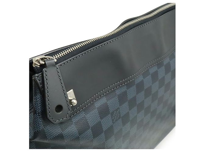 Borsa a Spalla Greenwich Damier Cobalt di Louis Vuitton Nero Blu navy - vista 7