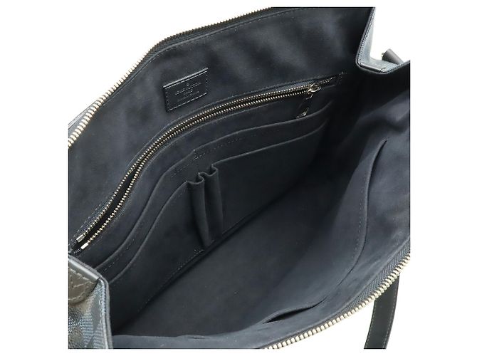 Borsa a Spalla Greenwich Damier Cobalt di Louis Vuitton Nero Blu navy - vista 8