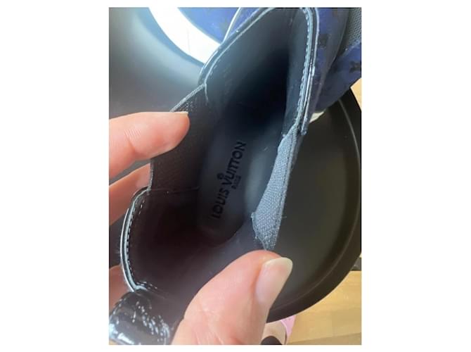 Botines de piel de ternera Louis Vuitton Azul marino - vista 2