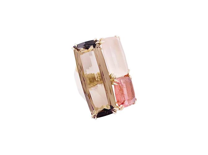 H Stern H.Stern Ring, Kollektion 'Cobblestones', edles Gold, farbige Steine. - Ansicht 2