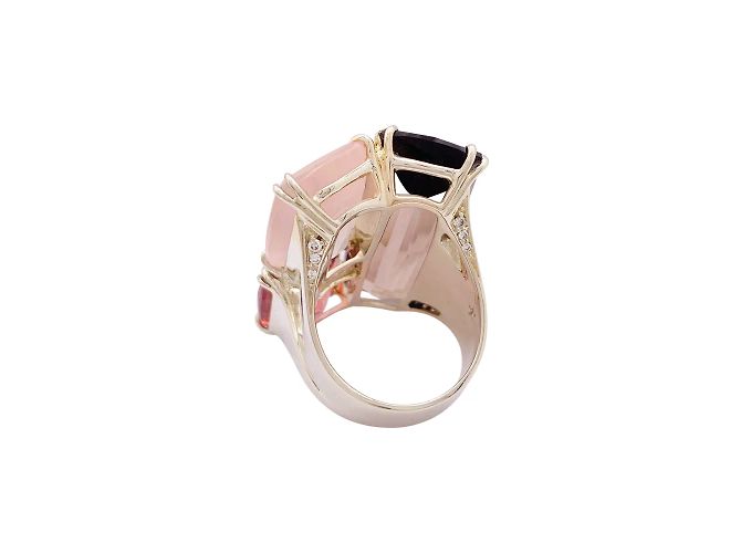 H Stern H.Stern Ring, Kollektion 'Cobblestones', edles Gold, farbige Steine. - Ansicht 3