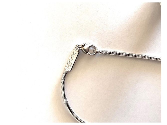 Conjunto de colgante y anillo Yves Saint Laurent plata - vista 5