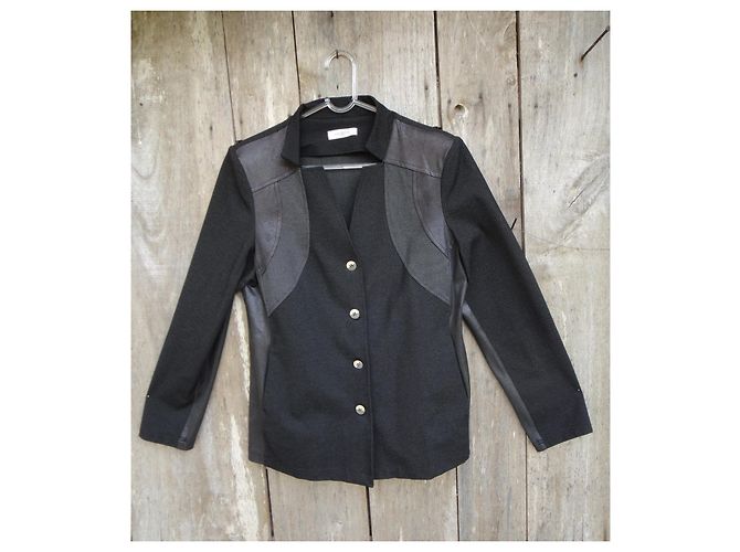 Autre Marque Halogen Jacke Schwarz Viscose - Ansicht 3