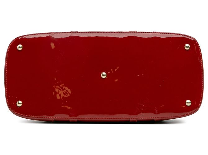 Gucci Rote große Microguccissima Lacktasche mit Kuppelgriff - Ansicht 3