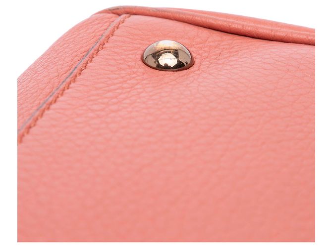 Bamboo Borsa shopper media in pelle di vitello rosa con bambù Gucci - vista 10