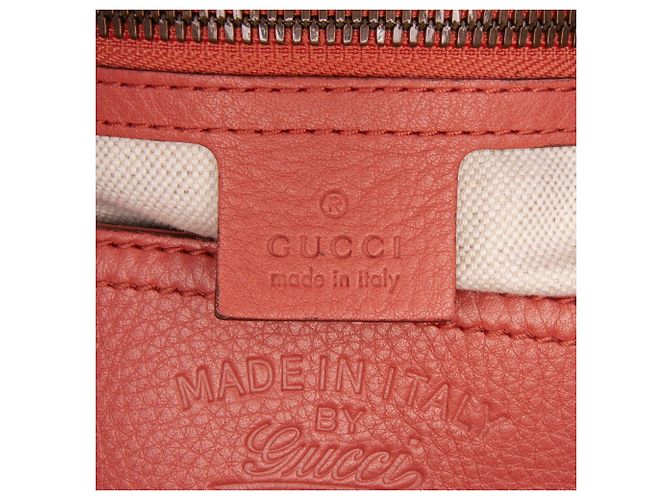 Bamboo Borsa shopper media in pelle di vitello rosa con bambù Gucci - vista 5