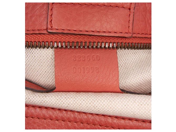 Bamboo Borsa shopper media in pelle di vitello rosa con bambù Gucci - vista 6