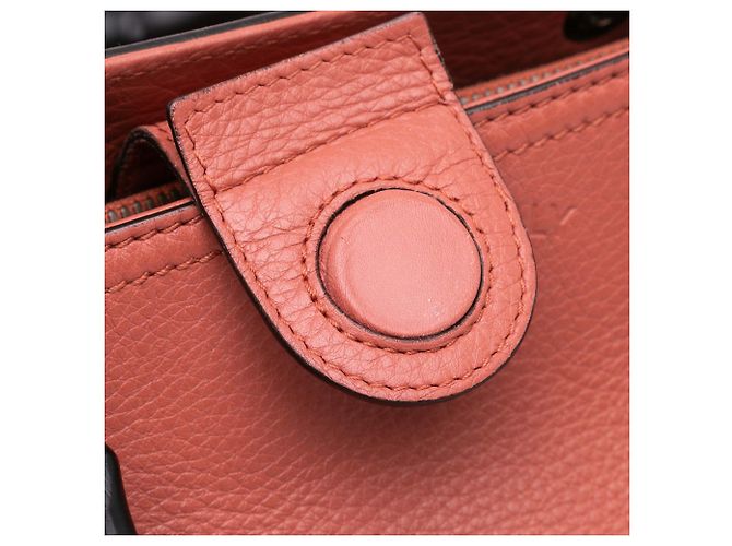Bamboo Borsa shopper media in pelle di vitello rosa con bambù Gucci - vista 9
