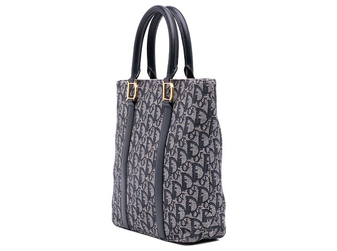 Dior Blue Diorissimo Trotter Canvas Tote Blau - Ansicht 2