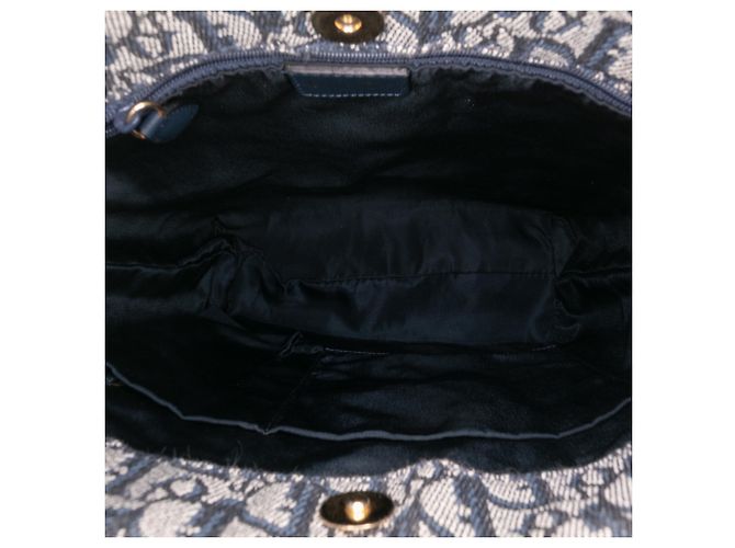 Dior Blue Diorissimo Trotter Canvas Tote Blau - Ansicht 4