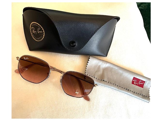 Ray-Ban RB3548N Gafas de sol Cobre Metal Lentes Marrón Degradado Dorado - vista 2