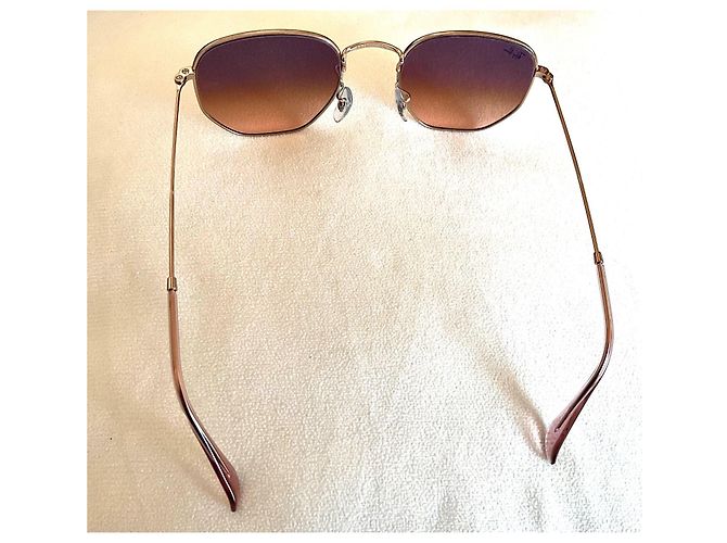 Ray-Ban RB3548N Gafas de sol Cobre Metal Lentes Marrón Degradado Dorado - vista 6