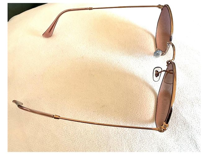 Ray-Ban RB3548N Gafas de sol Cobre Metal Lentes Marrón Degradado Dorado - vista 7