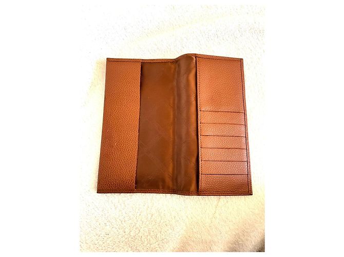 Cartera Longchamp Foulonné de cuero cognac Coñac - vista 2