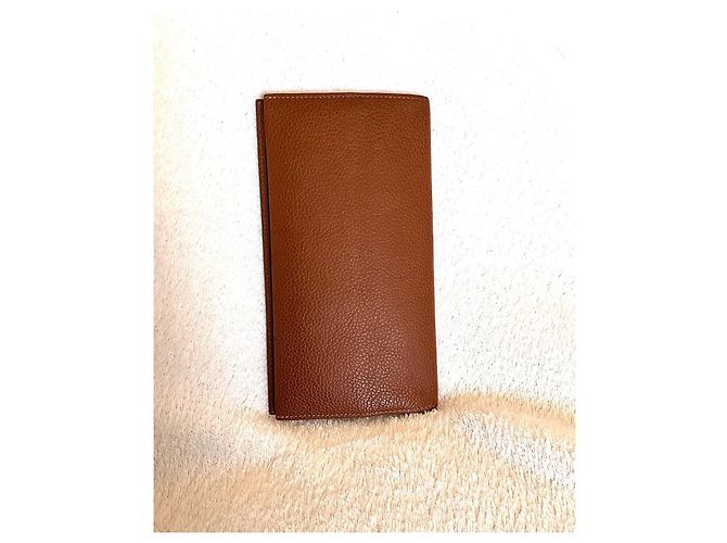Cartera Longchamp Foulonné de cuero cognac Coñac - vista 4