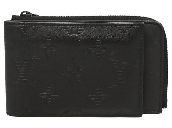Louis Vuitton PORTAFOGLIO IBRIDO MONOGRAM SHADOW NERO M81526 LV AUTH BA1929 - vista 2