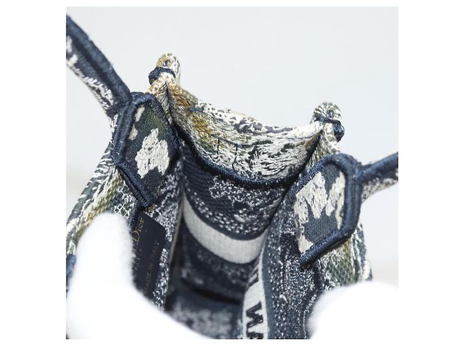Borsa a mano verticale mini Christian Dior in tela 2 in 1 nera Auth 121850 Nero - vista 18