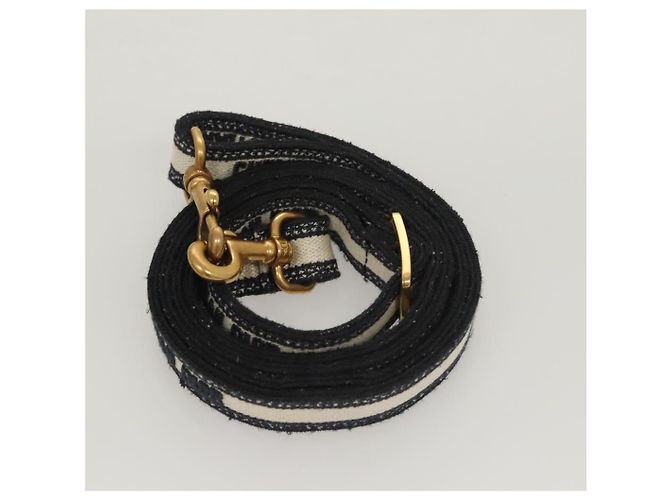 Borsa a mano verticale mini Christian Dior in tela 2 in 1 nera Auth 121850 Nero - vista 21