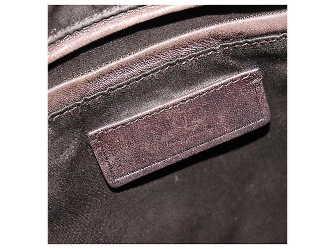 Borsa Tote in pelle beige oro SAINT LAURENT 169366 Auth bs28797 D'oro - vista 19