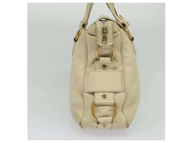 Borsa Tote in pelle beige oro SAINT LAURENT 169366 Auth bs28797 D'oro - vista 3