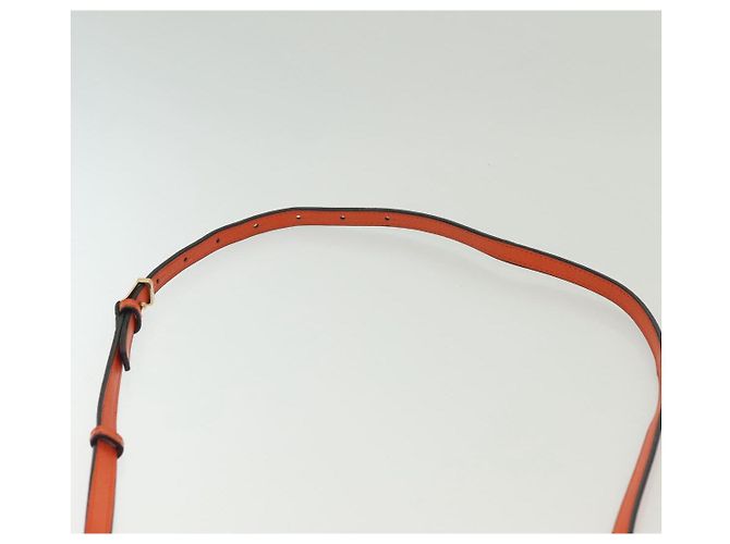 Borsa a Spalla LOEWE Barcellona in Pelle Arancione Auth BA4778 - vista 15
