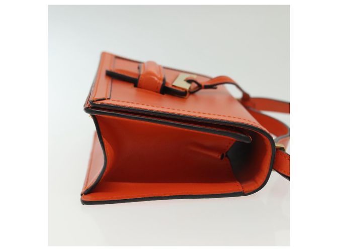 Borsa a Spalla LOEWE Barcellona in Pelle Arancione Auth BA4778 - vista 3